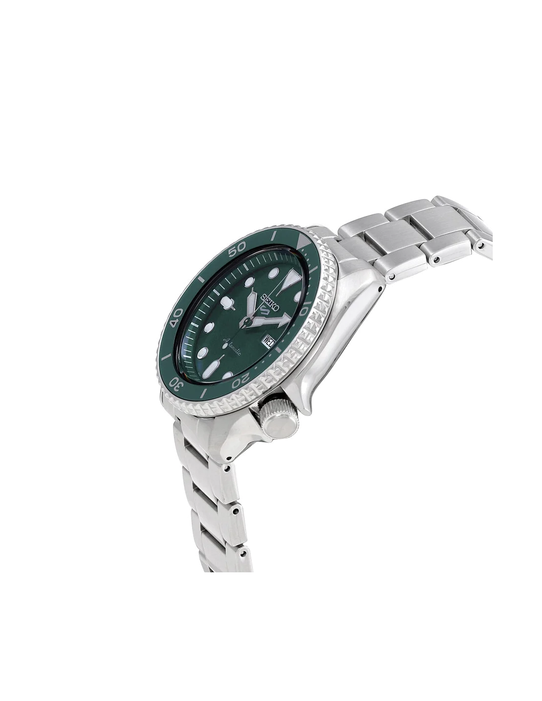 Montre Seiko 5 SRPD61K1 Automatique Homme, Cadran Vert, Acier Inoxydable vue 3
