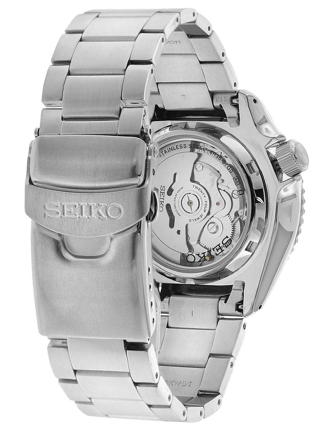 Montre Seiko 5 SRPD61K1 Automatique Homme, Cadran Vert, Acier Inoxydable vue 4