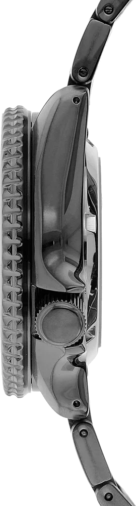 Montre Seiko 5 SRPD65K1 Automatique Homme - Boîtier Acier PVD Noir, Cadran Noir, bracelet en acier vue 3