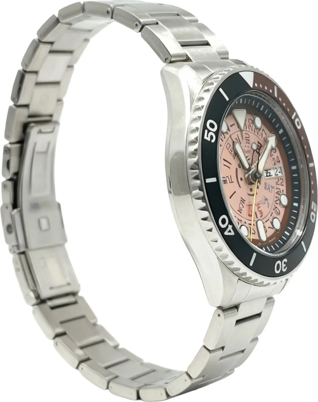 Montre Seiko SRPJ47PK Automatique Homme - Cadran Rose Soleillé, Boîtier Acier 42mm vue 2