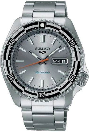 Montre Seiko SRPK09K1 Automatique Homme Acier Argent Cadran Texturé