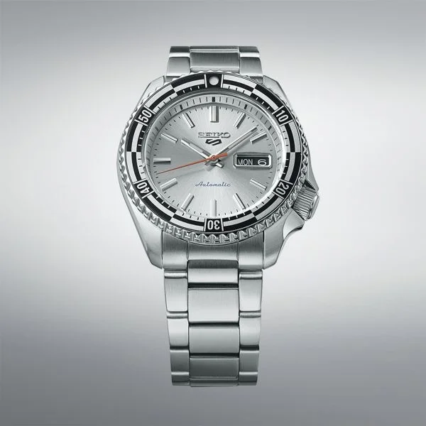 Montre Seiko SRPK09K1 Automatique Homme Acier Argent Cadran Texturé vue 3