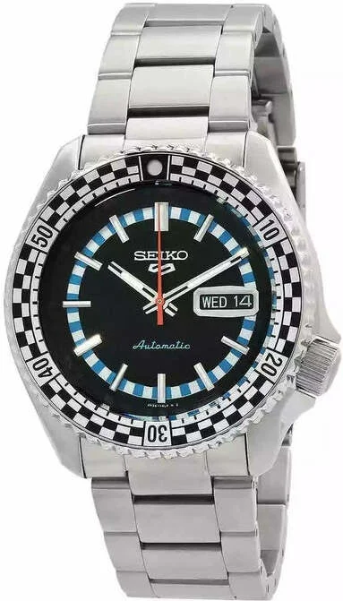 Montre Seiko 5 Sports SRPK67K1 Automatique Homme Cadran Noir Damier Acier