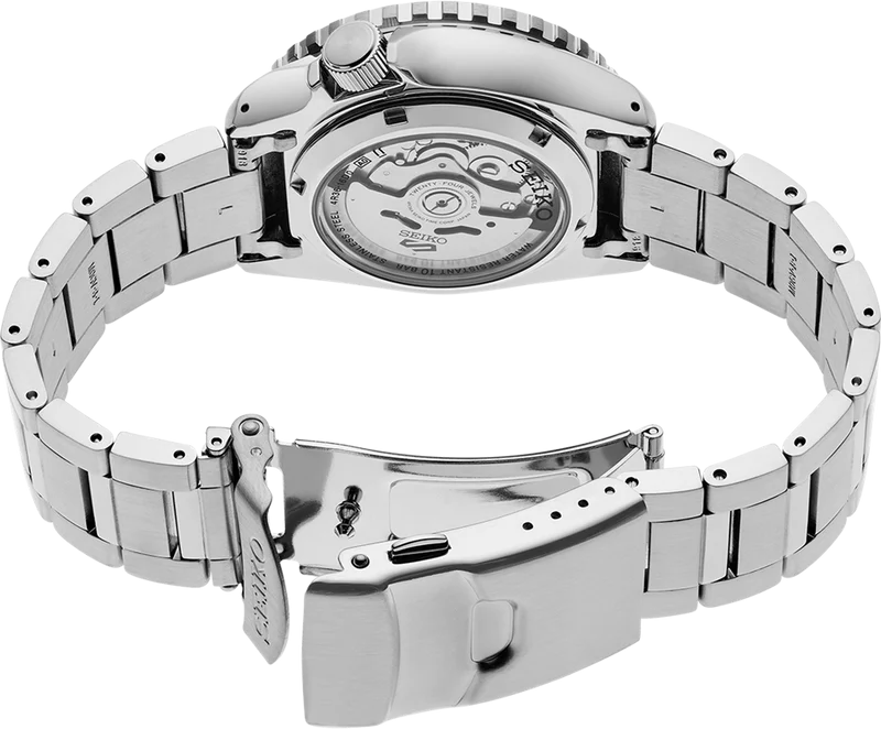 Montre Homme Seiko SRPK99K1 Automatique Acier Inoxydable Cadran Noir vue 4