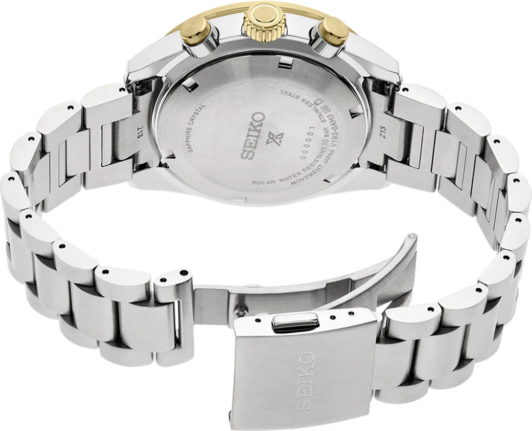 Seiko Prospex Speedtimer SSC941P1 - Chronographe Solaire Homme Acier Argenté Cadran Noir vue 3