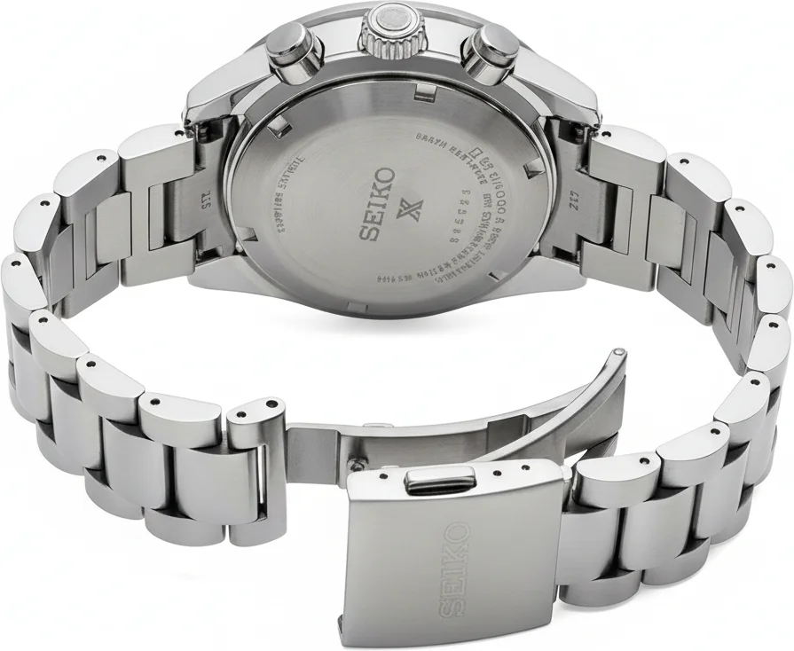 Montre Homme Seiko Prospex Speedtimer Solar SSC947P1 - Cadran Doré, Lunette Bicolore vue 3