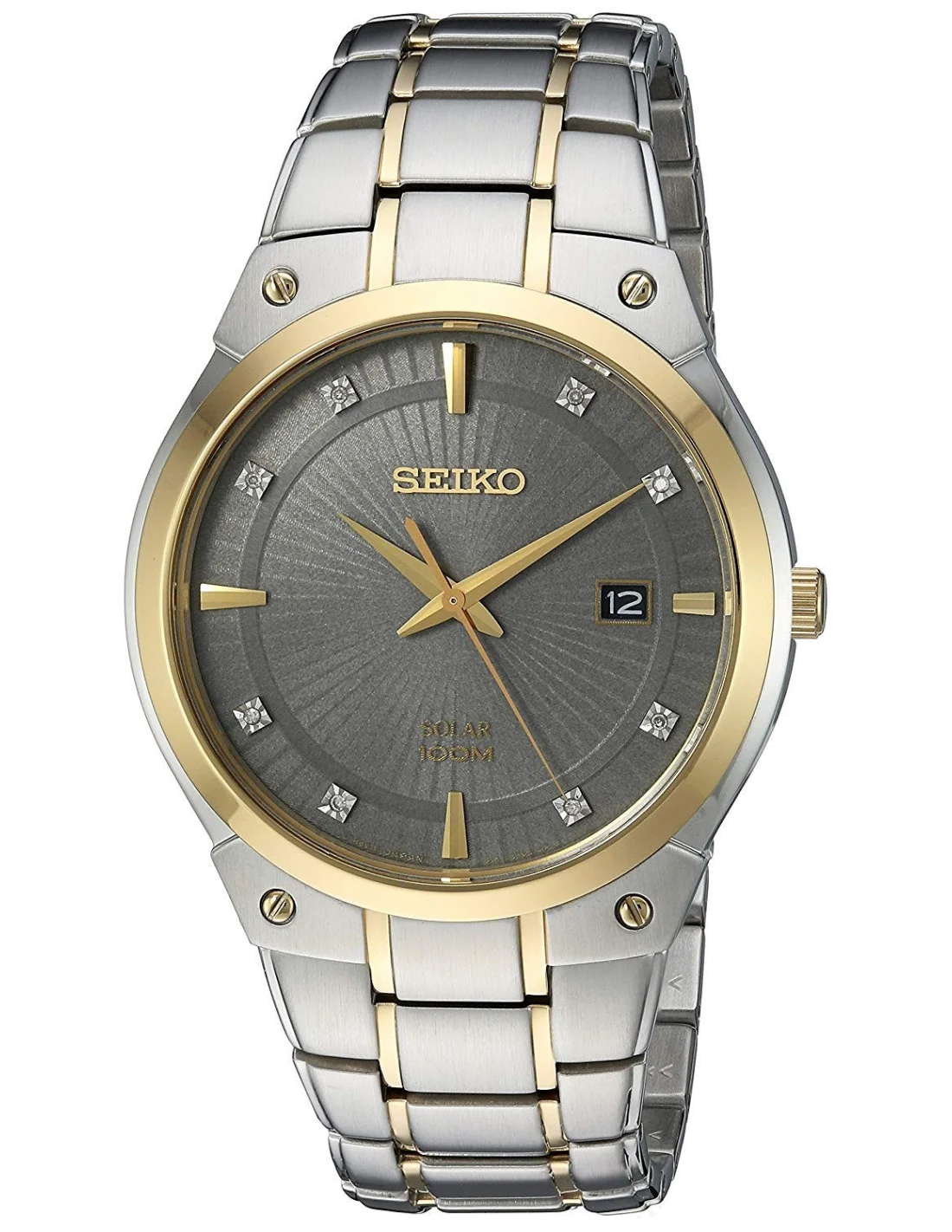 Montre Homme Seiko Solar SNE430 vue 2