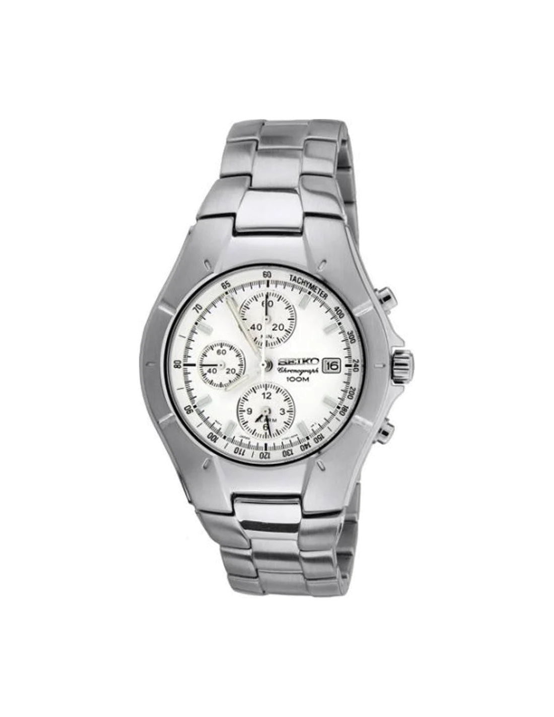 Montre Homme Seiko SNA381 bracelet en acier gris