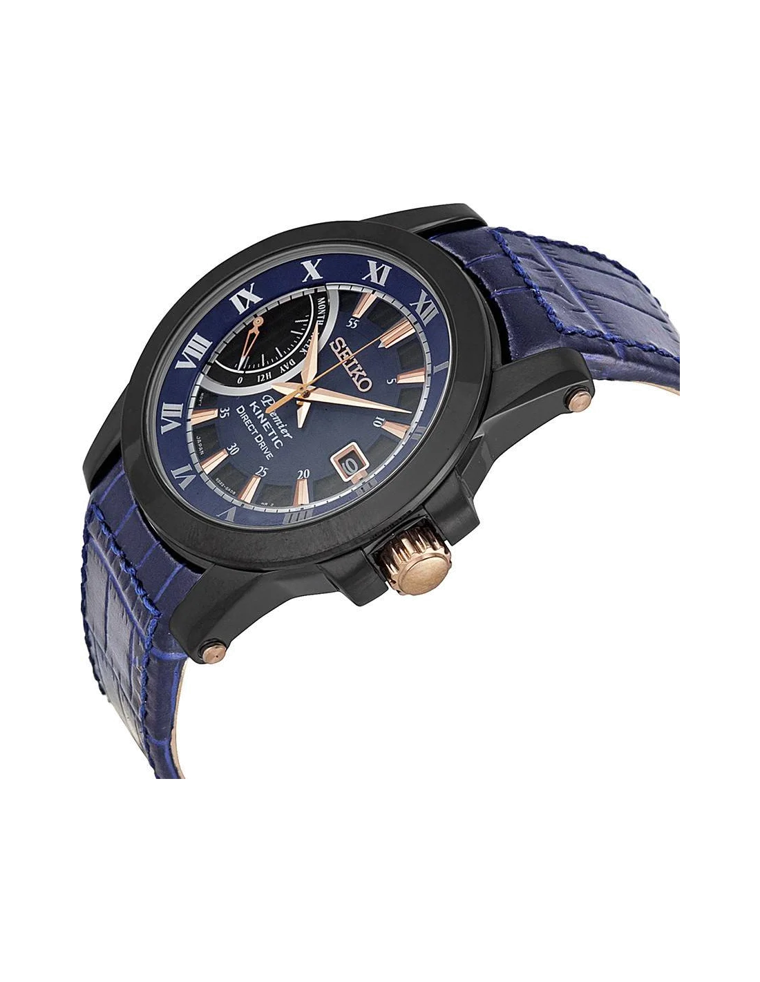 Montre Homme Seiko Premier SRG012  Bleu vue 2