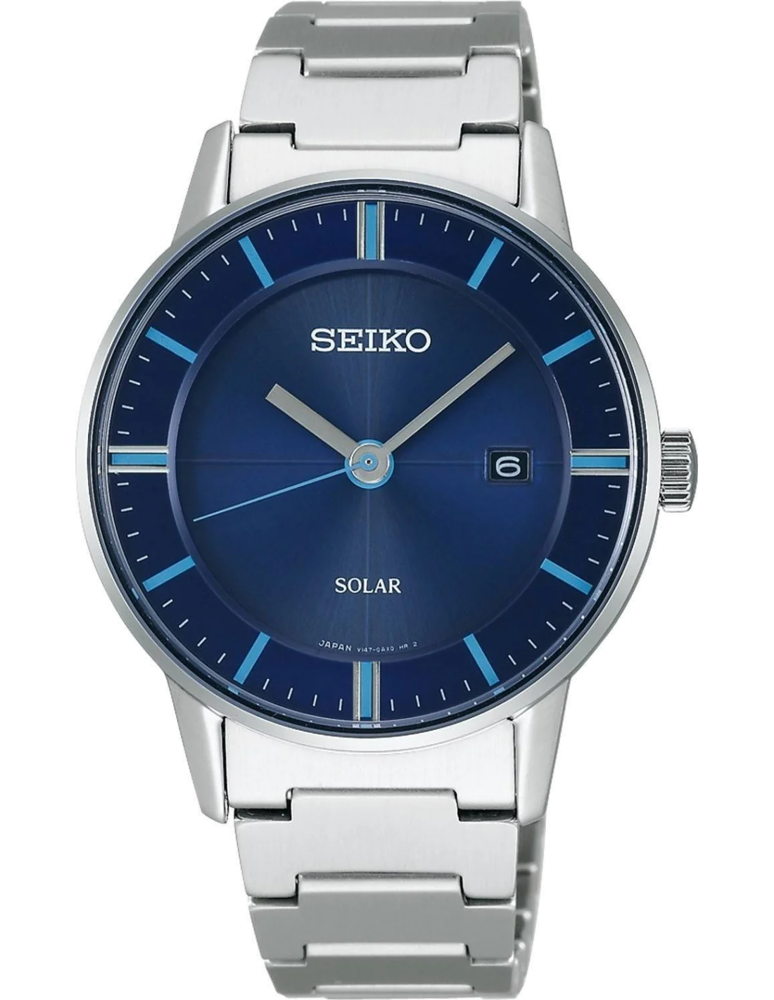 Montre Homme Seiko SBPN047 Bracelet en acier et cadran bleu