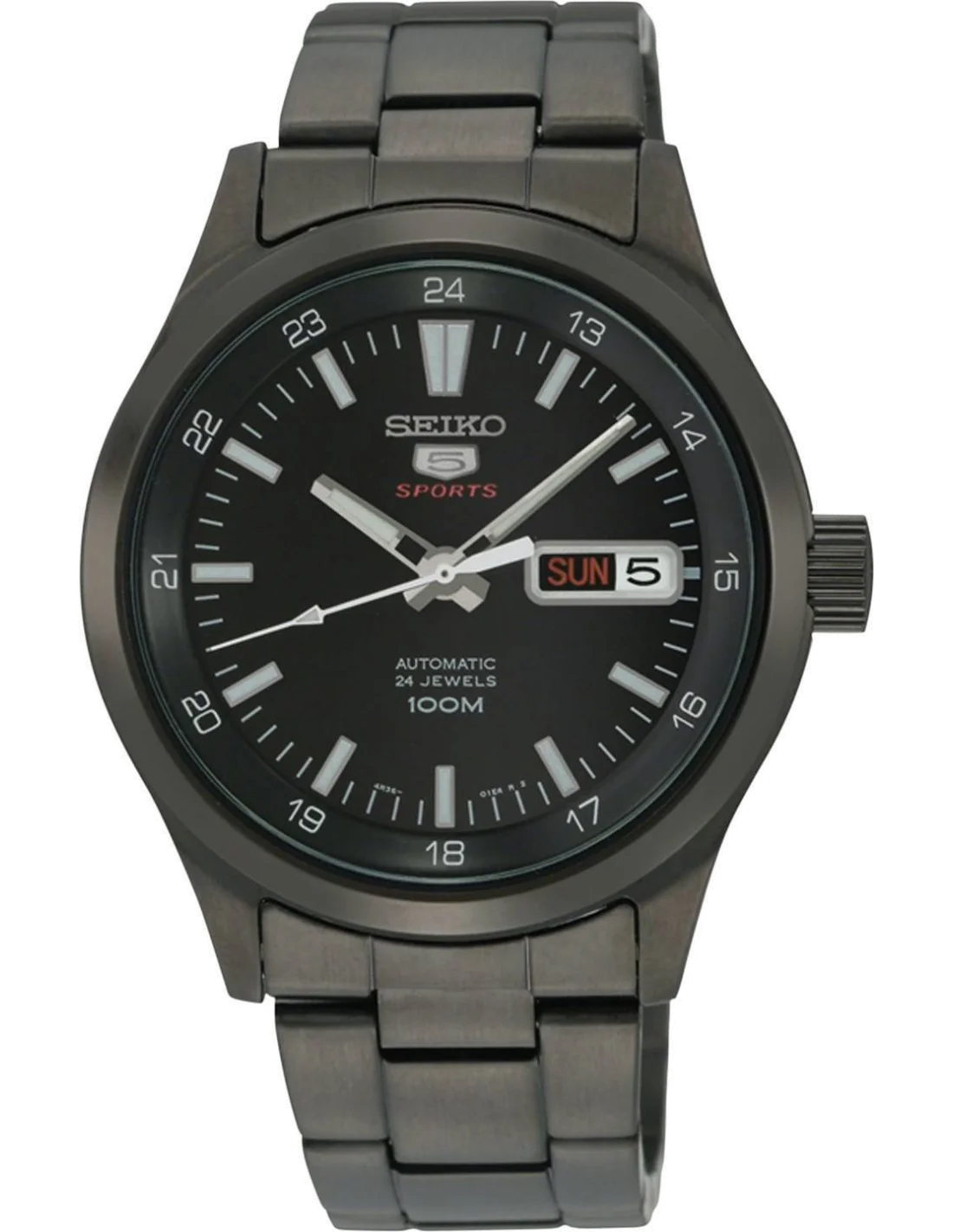 Montre Homme Seiko Classique SRP267K1 Bracelet noir en acier inoxydable