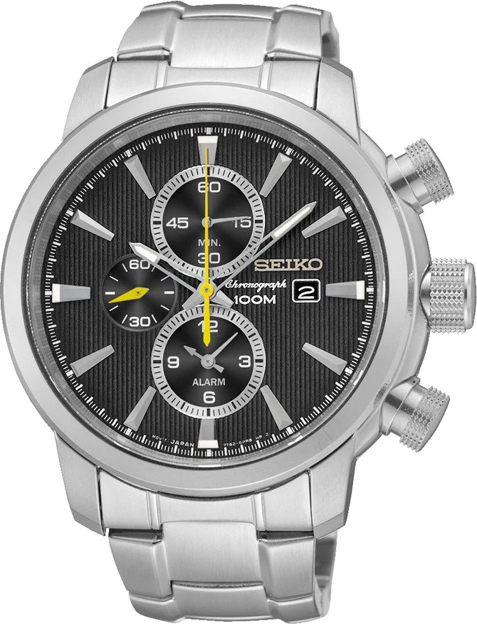Montre Homme Seiko Chronograph SNAF45P1 Bracelet en acier inoxydable