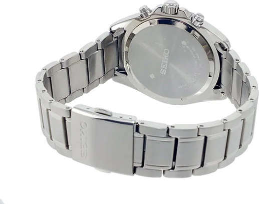 Montre Homme Seiko SNDC93P1 Chronograph Bracelet Argenté En Acier Inoxydable vue 2