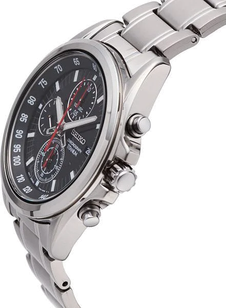 Montre Homme Seiko SNDC93P1 Chronograph Bracelet Argenté En Acier Inoxydable vue 3
