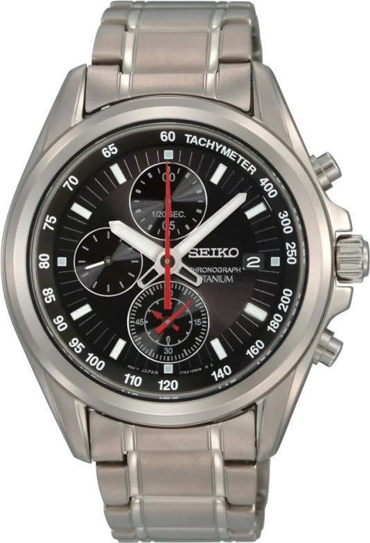 Montre Homme Seiko SNDC93P1 Chronograph Bracelet Argenté En Acier Inoxydable