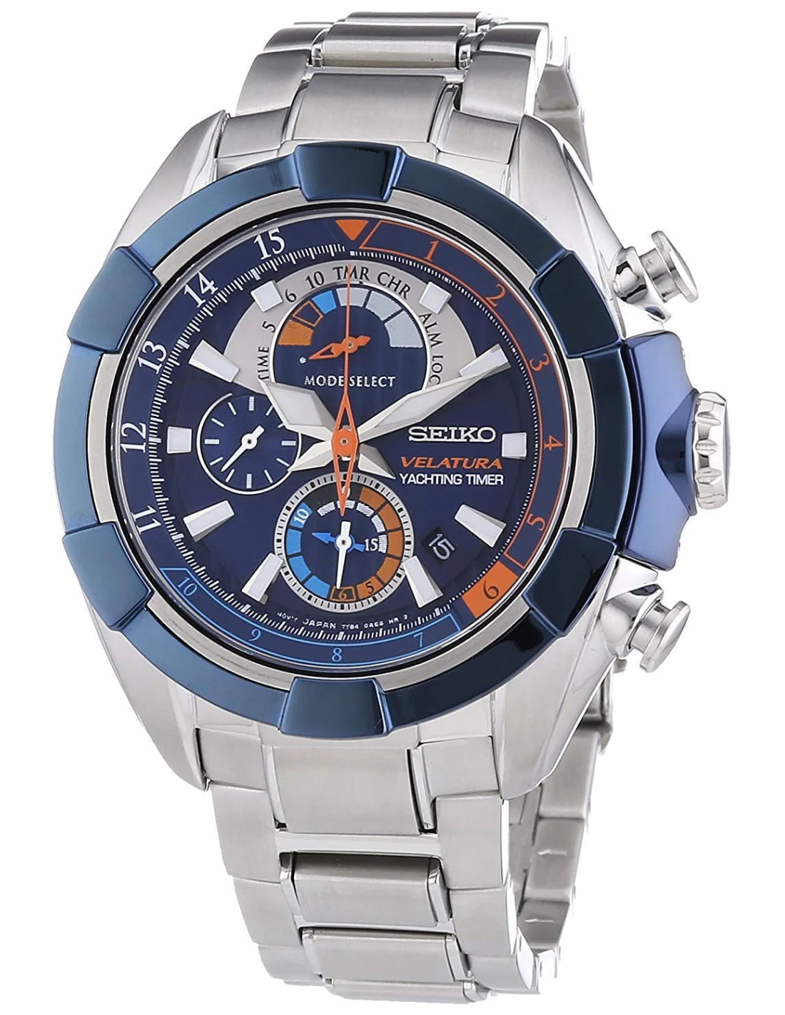 Montre Homme Seiko Velatura SPC143P1 Bracelet Argenté En Acier Inoxydable