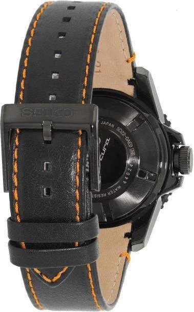 Montre Homme Seiko Sportura SRG021P1 Bracelet En Cuir Noir  vue 2