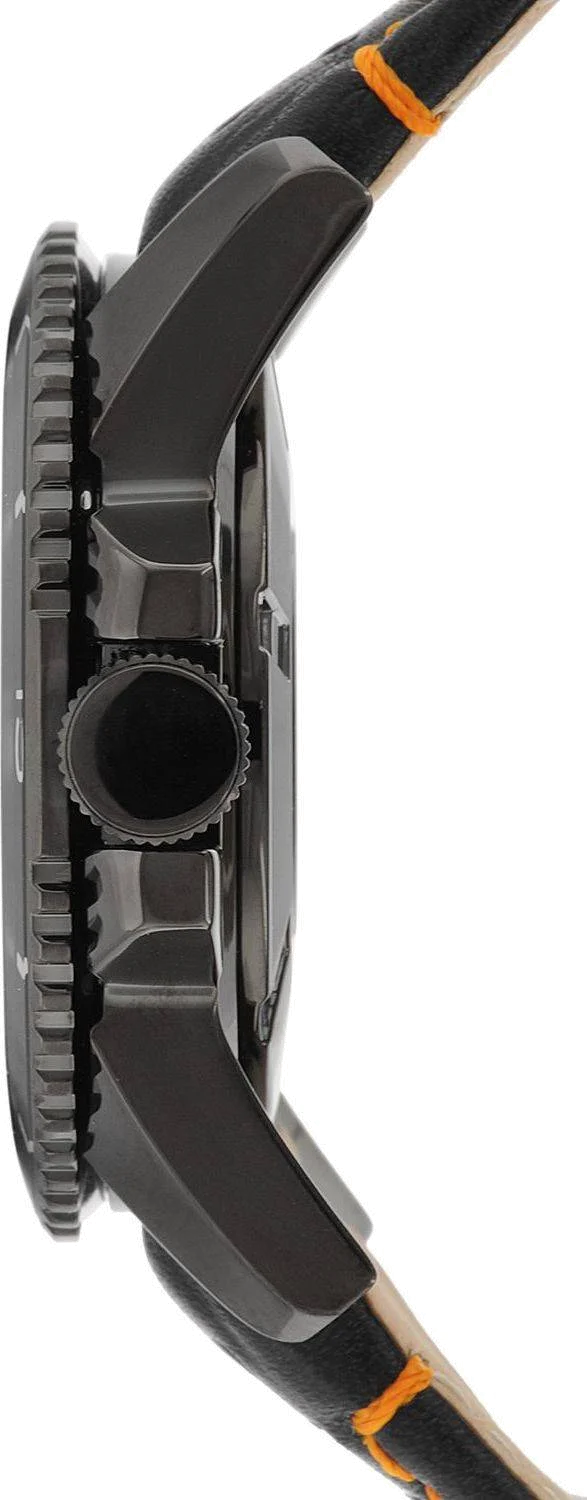 Montre Homme Seiko Sportura SRG021P1 Bracelet En Cuir Noir  vue 3