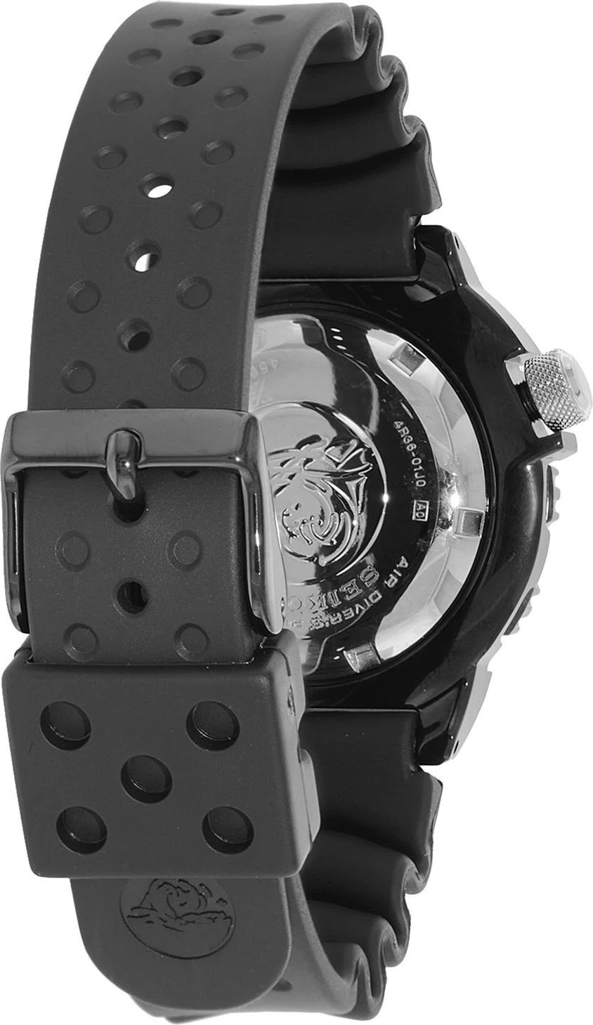 Montre Homme Seiko Prospex SRP581K1 Automatic Divers Bracelet En Silicone Noir vue 2