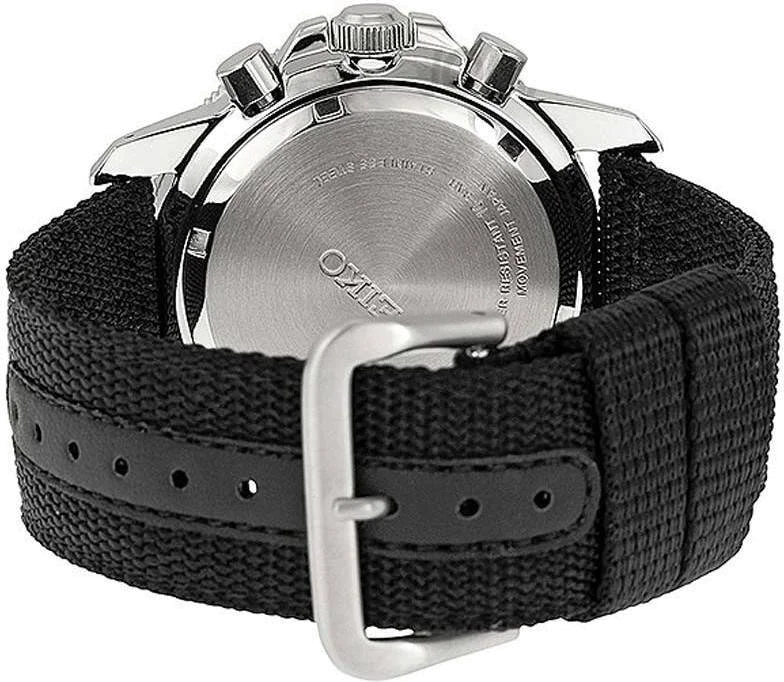 Montre Homme Seiko Solar SSC135P1 Chronograph Bracelet En Nylon Noir vue 2