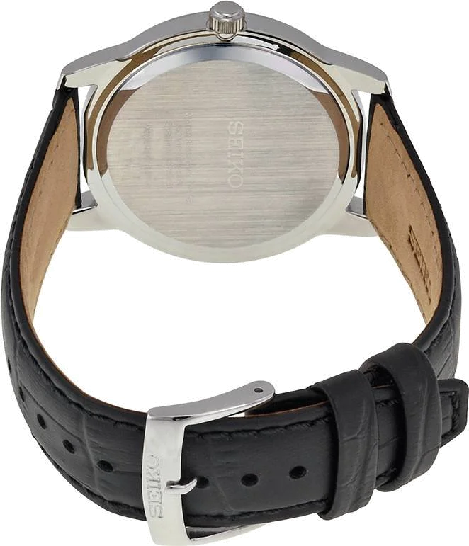 Montre Homme Seiko Classique SGEH17 Bracelet noir crocodile vue 2