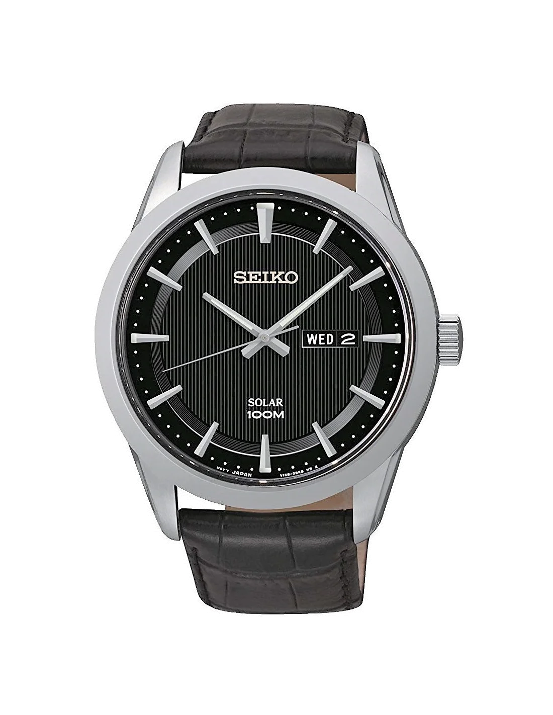 Montre Homme Seiko Solar SNE363P2 Fonctions date et jour
