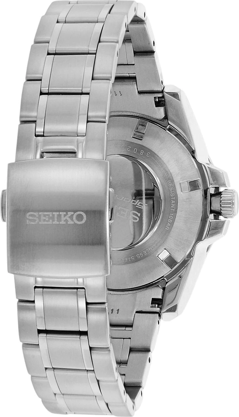 Montre Homme Seiko Kinetic Perpétuel SNP085P1 Lunette bleue vue 2