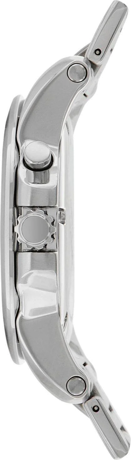 Montre Homme Seiko premier SNQ139P1 Cadran argenté aux aiguilles bleues vue 3