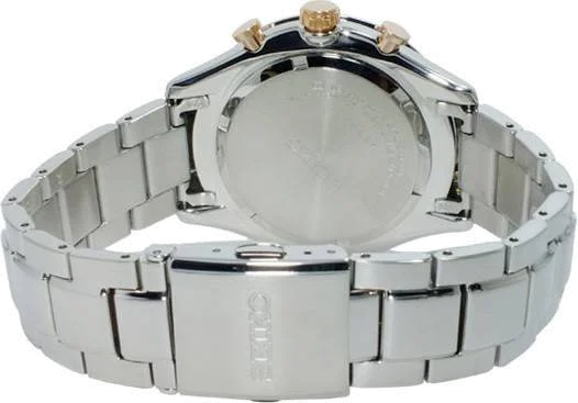 Montre Homme Seiko Classique SPC151P1 Index or rose et cadran gris vue 2