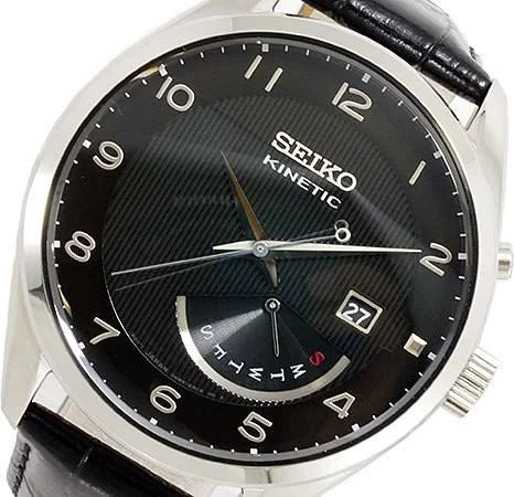 Montre Homme Seiko Classique SRN051P1 mouvement kinétique vue 3