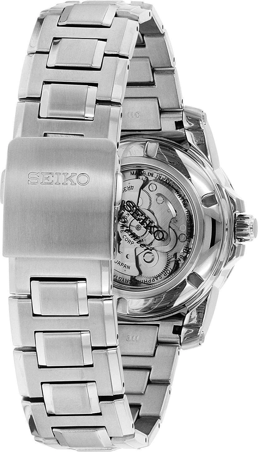 Montre Homme Seiko Premier SSA213J1 Bracelet argenté en acier inoxydable vue 2