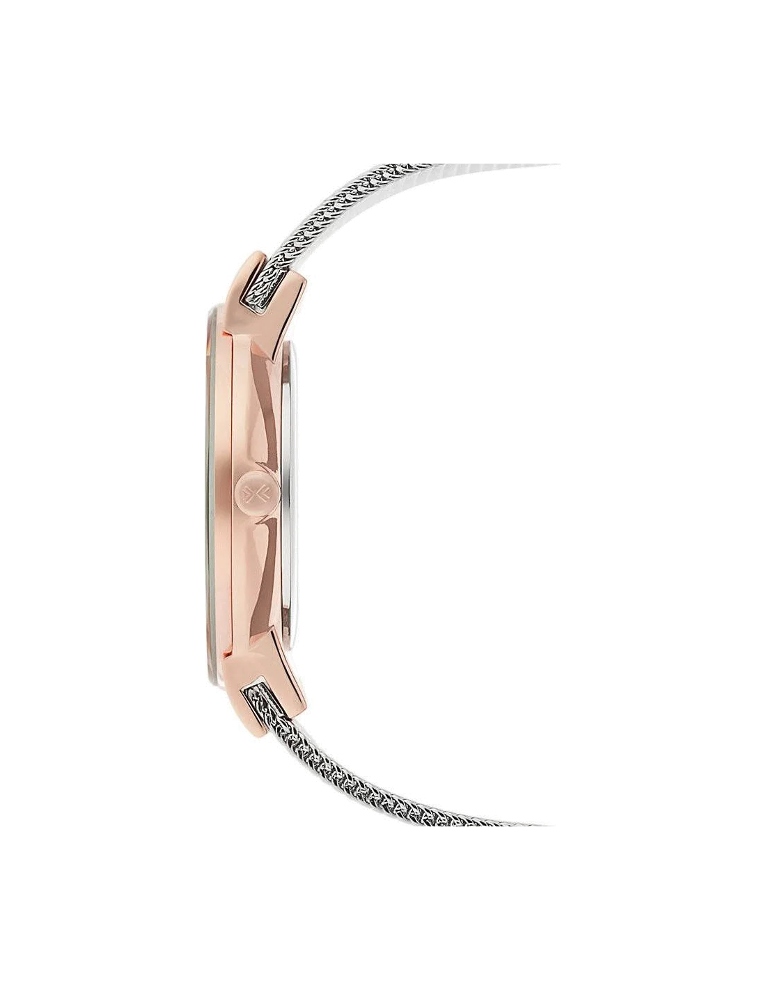 Montre Skagen Freja 358SRSC pour Femme, Acier Rose Doré, Cadran Blanc, Maille Milanaise vue 3