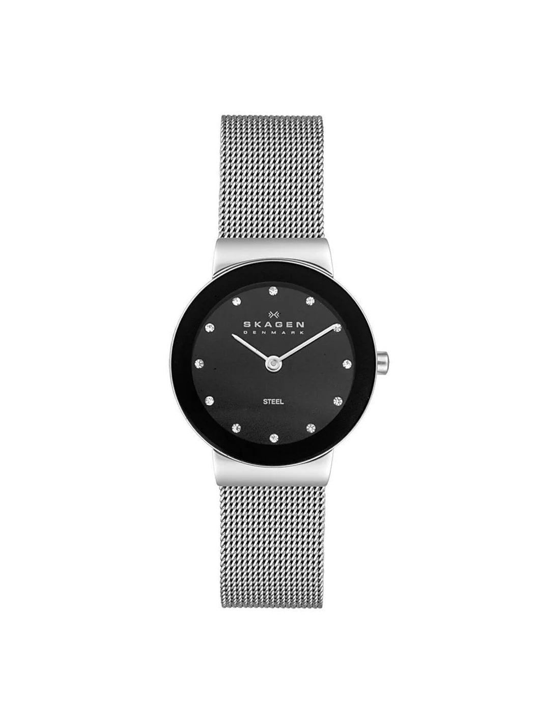 Montre Femme Skagen Freja 358SSSBD en acier bicolore et cadran noir