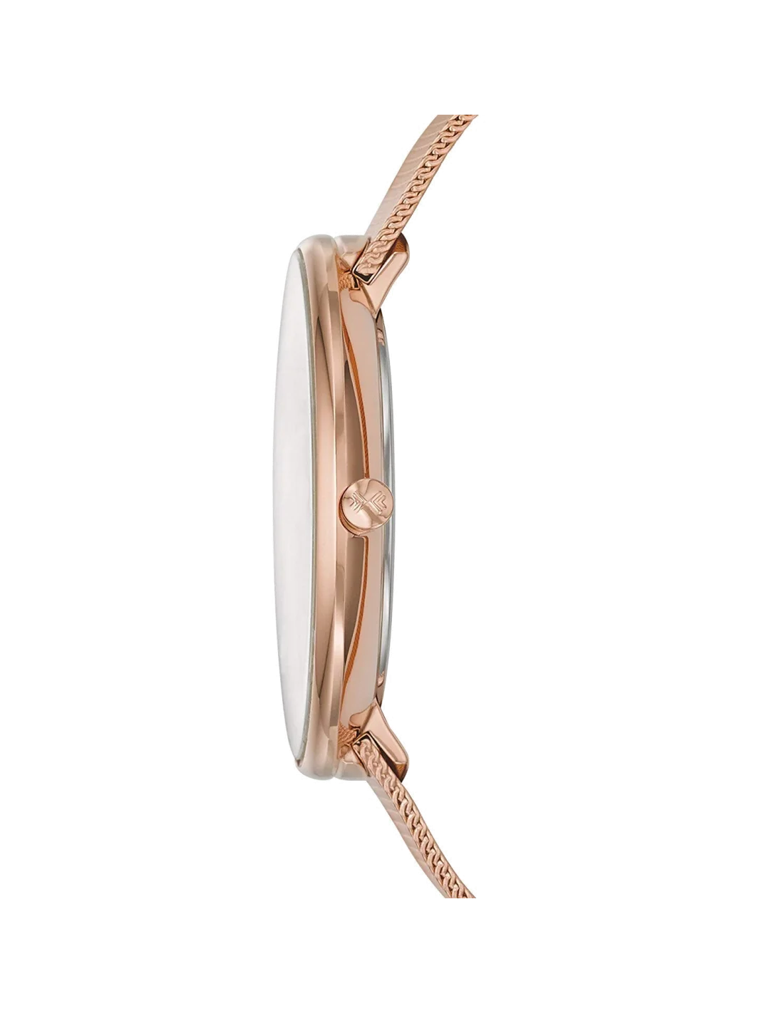 Montre Femme Skagen Gitte SKW2142 - Cadran Argent, Bracelet Maille Milanaise Or Rose vue 2