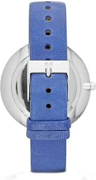 Montre Femme Skagen SKW2172 - Cadran Blanc 38mm & Bracelet Cuir Bleu vue 2