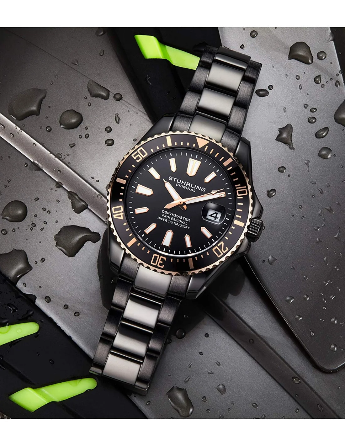 Montre Homme Stuhrling Original Aquadiver 3950A.9 vue 2