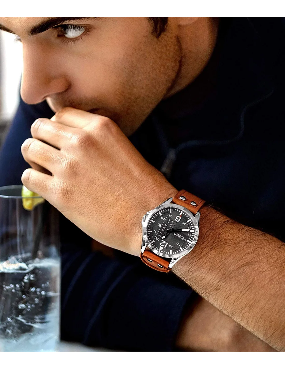 Montre Homme Stuhrling Original Aviator 3916.2 vue 2