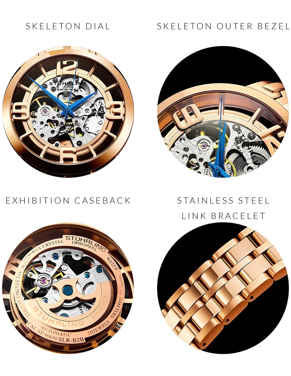 Montre Homme Stuhrling Original 165B2B.334414 Lifestyles Winchester 44 elite vue 2