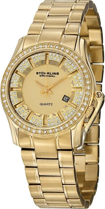 Montre Femme Stuhrling Original Symphony Calliope 910.02 Bracelet et cadran dorés