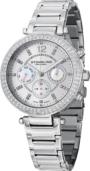 Montre Femme Stuhrling Original Monaco Damsel 888.01 Bracelet en acier argenté