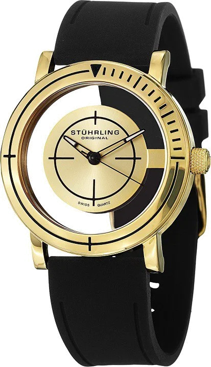 Montre Femme Stuhrling Original Vogue Sniper 879.02 Bracelet en silicone noir