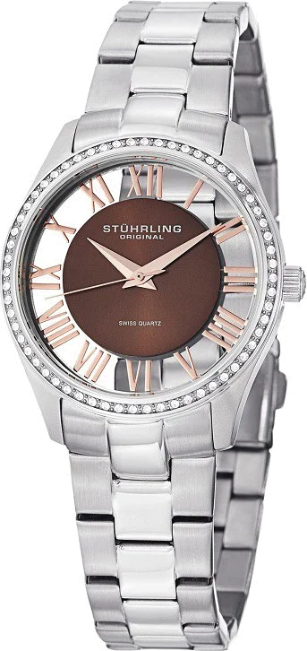Montre Femme Stuhrling Original Vogue Ciara 750L.02 Cadran marron