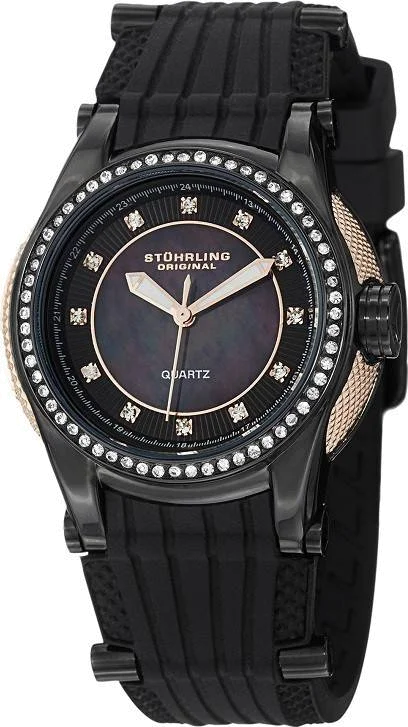 Montre Femme Stuhrling Original Vogue Illusion 915.02 Lunette avec cristaux Swarovski