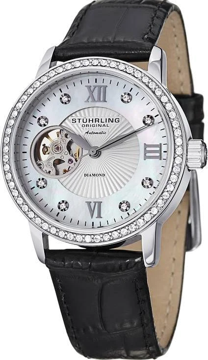 Montre Femme Stuhrling Original Vogue Memoire 710.01 Lunette ornée de cristaux Swarovski
