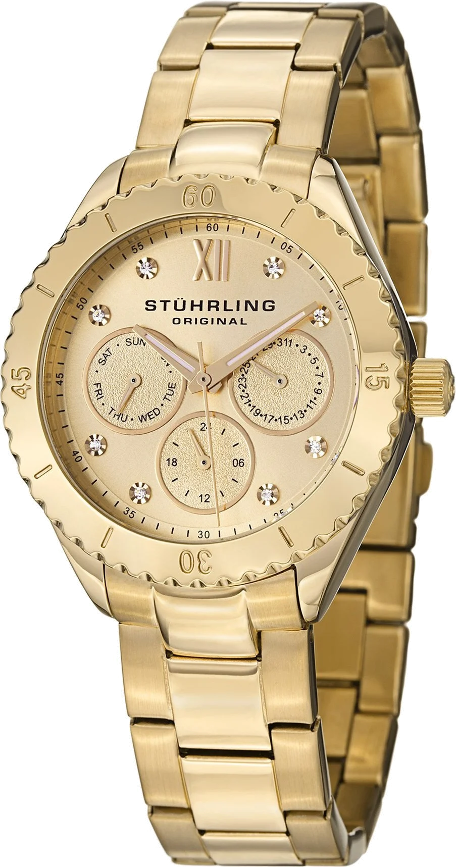 Montre Femme Stuhrling Original Aquadiver 549.03 Or