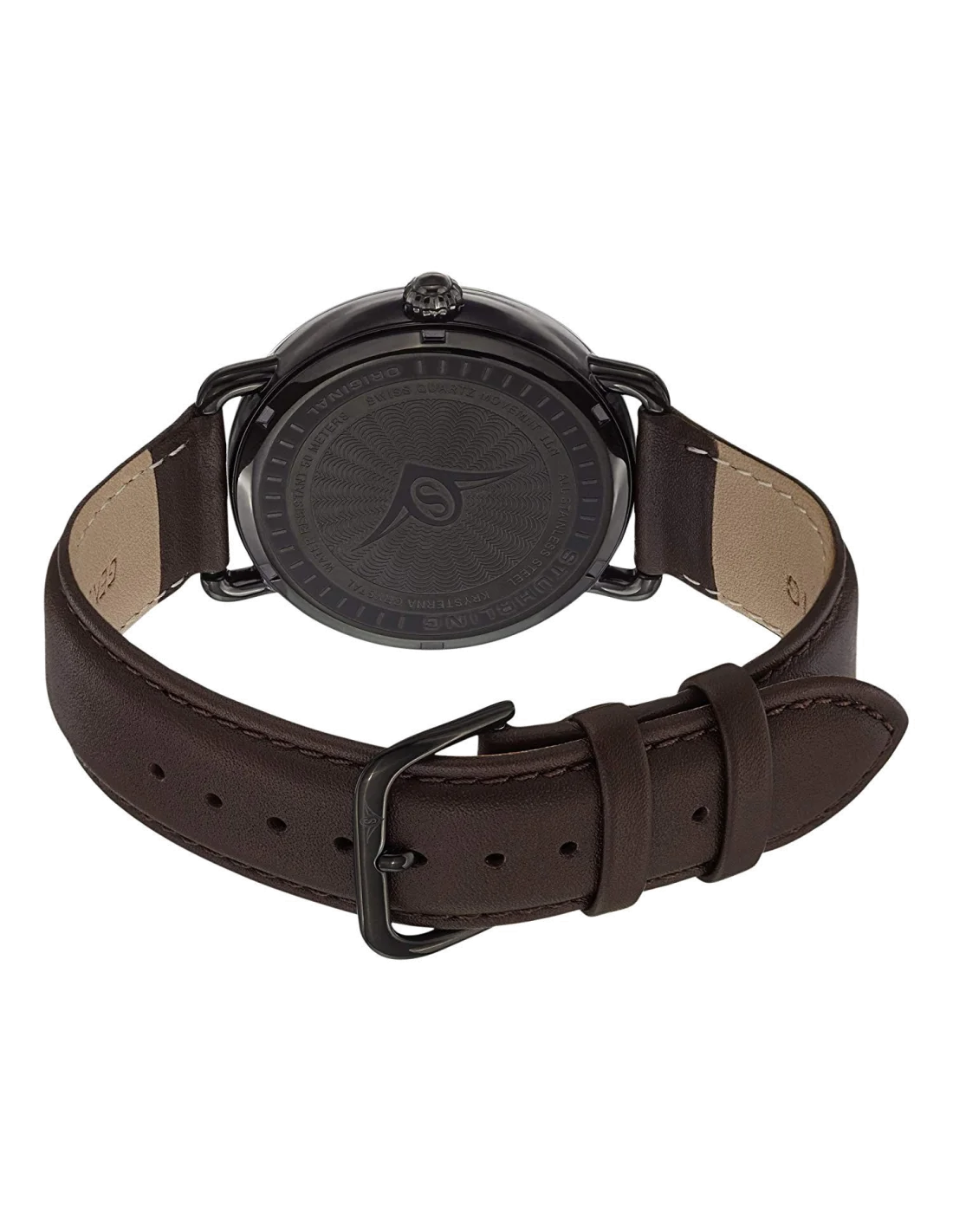 Montre Homme Stuhrling Original Symphony 768.03 Marron vue 2