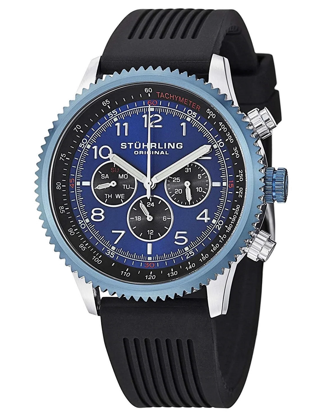 Montre Homme Stuhrling Original Monaco 858R.01 Noir vue 2