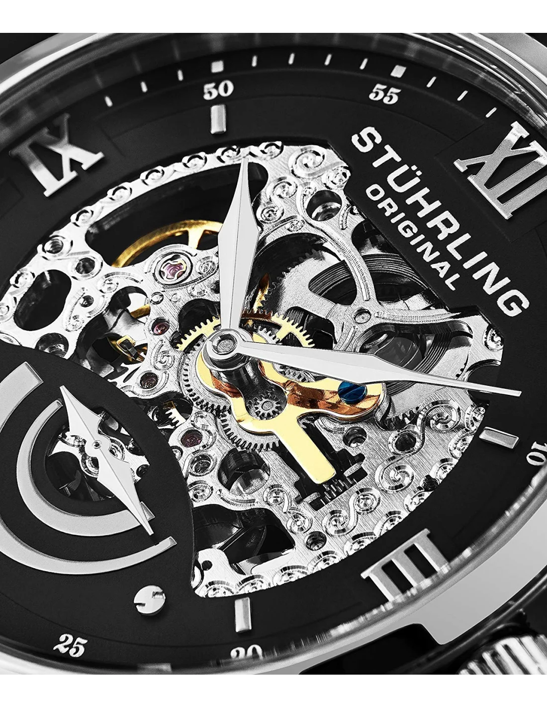 Montre Homme Stuhrling Original Legacy 574.02 Noir vue 2