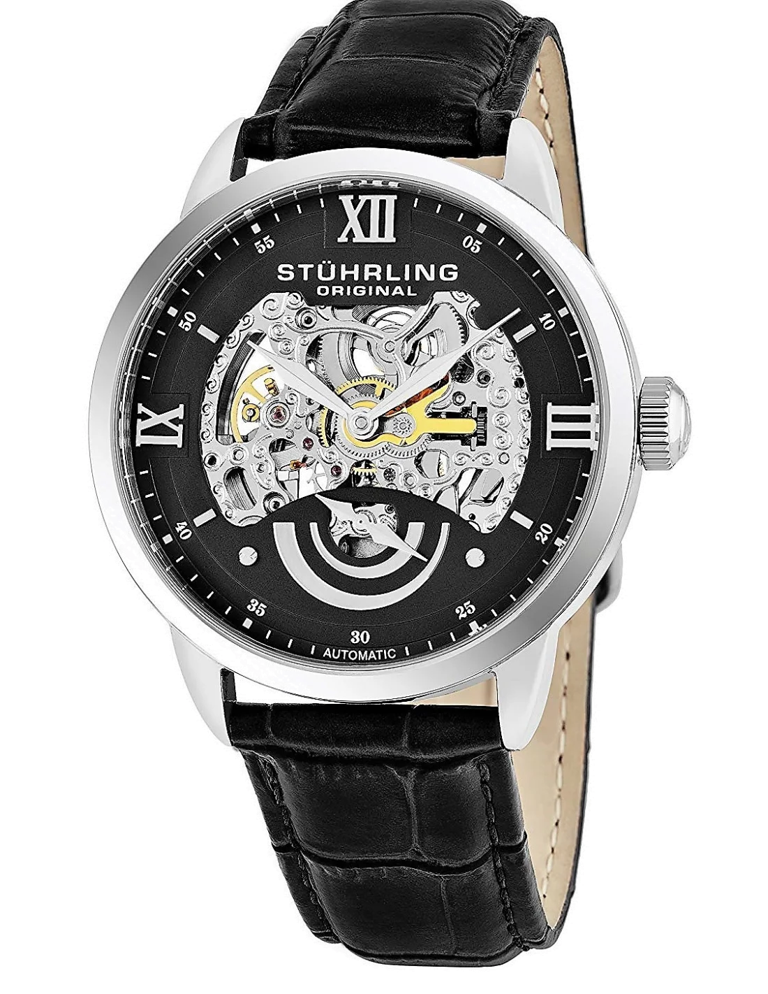 Montre Homme Stuhrling Original Legacy 574.02 Noir vue 3