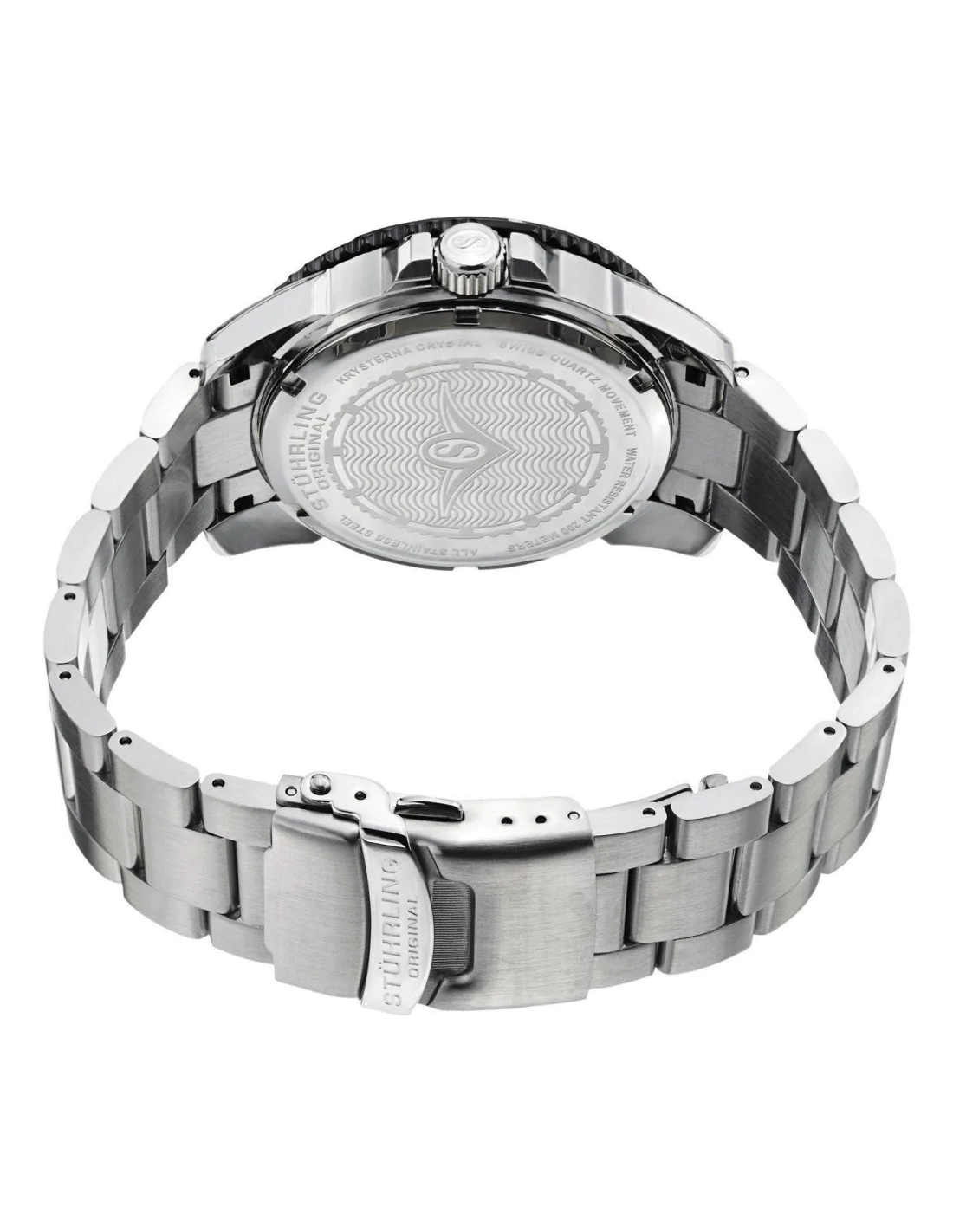 Montre Homme Stuhrling Original Aquadiver 328B.33111 Argent vue 3